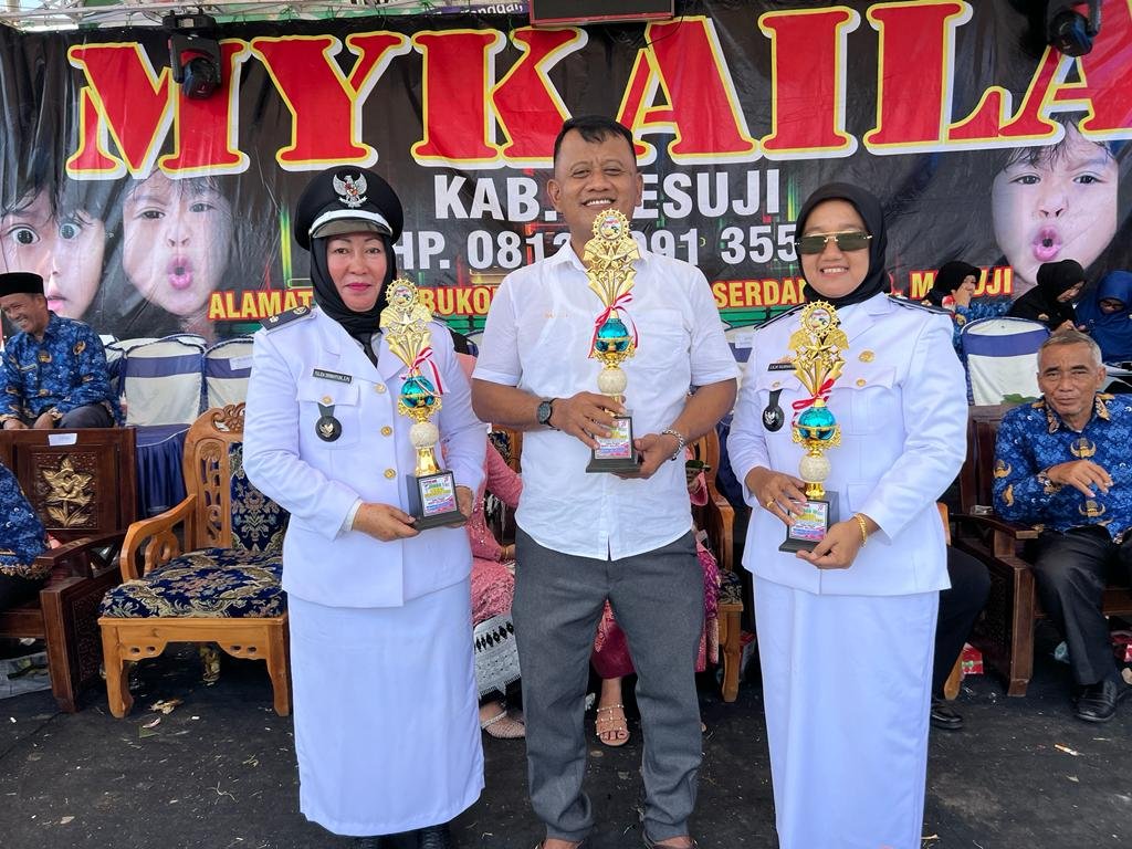 Desa Gedung Boga Juara Kebersihan Lingkungan Dalam HUT RI Ke 77 Se Kecamatan Way Serdang